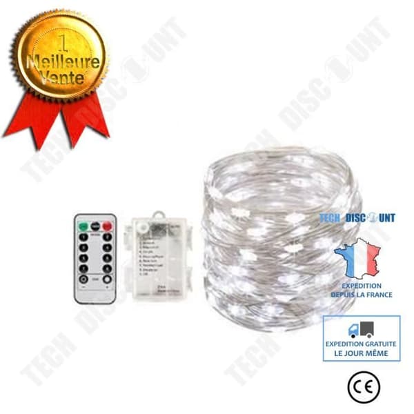 TD® Fjärrkontroll Fairy Lights Vattentät koppartråd Fairy Lights Semesterdekoration 8 funktioner Box