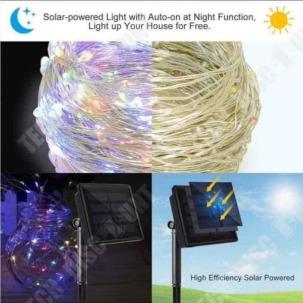TD® 200 LED String Lights Koppartråd Vattentät lampa för hem, utomhus, trädgård, uteplats, bröllop och festdekoration