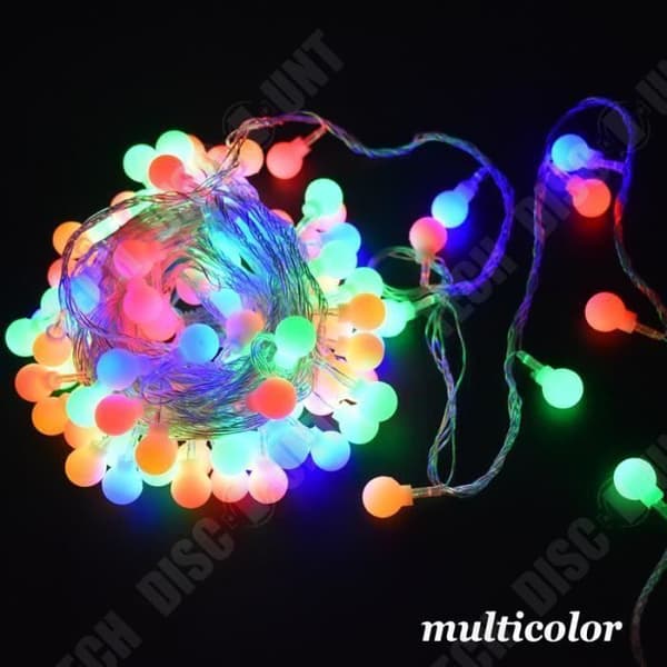 TD® 5M LED Light Ball String Lights AA batteridrivna 50LED Fairy Lights för julgransmakefestdekoration