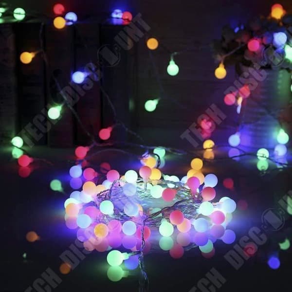 TD® 5M LED Light Ball String Lights AA batteridrivna 50LED Fairy Lights för julgransmakefestdekoration