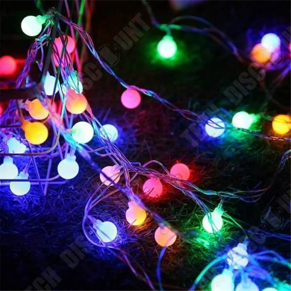 TD® 5M LED Light Ball String Lights AA batteridrivna 50LED Fairy Lights för julgransmakefestdekoration