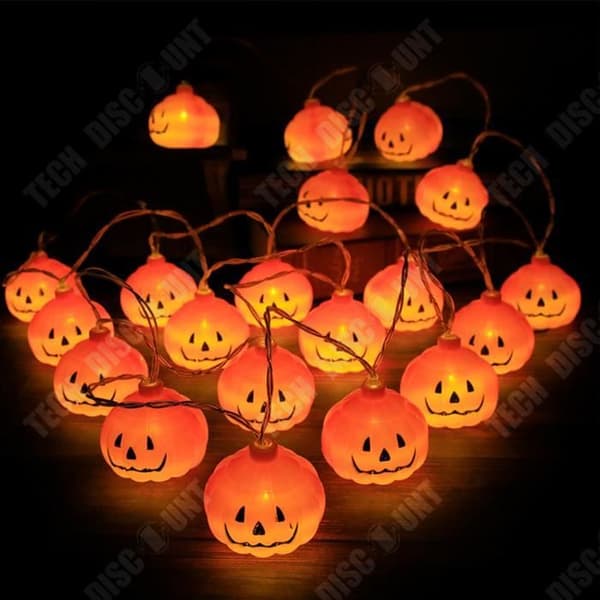 TD® Halloween Pumpkin Light String, Dekoration Light String, Fjärrkontroll, Holiday Arrangement Light