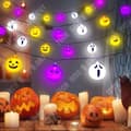 Miniatyrbild 4 av 4: TD® 20 LED Pumpa Ghost Dekorativa ljusslingor Halloween Ghost Face Doll Batterilåda Lykta