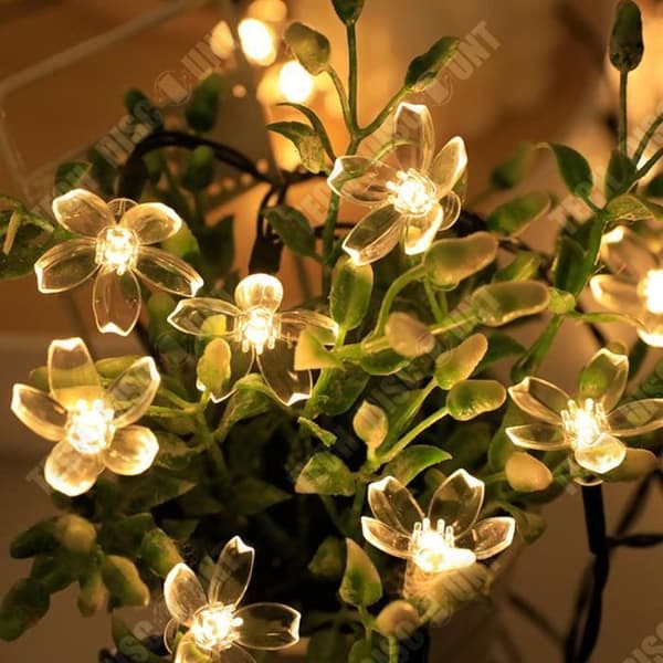 TD® LED-ljusgirlang 7m 50 ljus Körsbärsblomljusgirlang Festlig dekoration Solgirlang