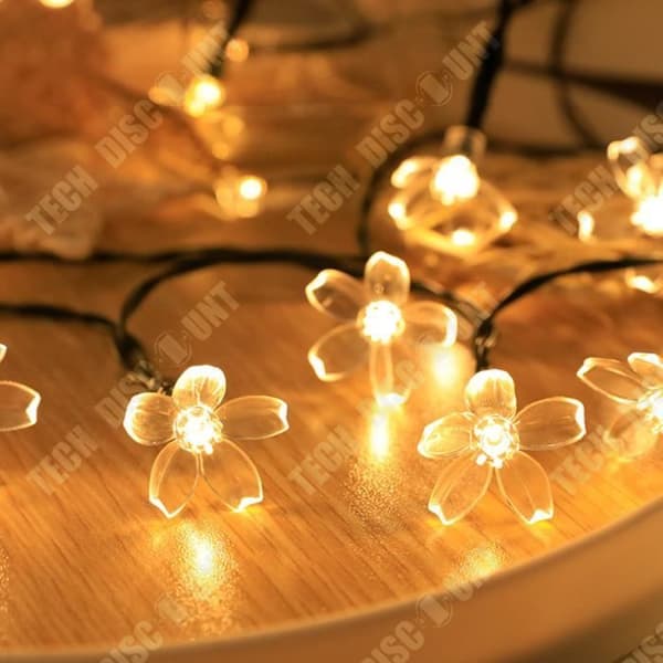 TD® LED-ljusgirlang 7m 50 ljus Körsbärsblomljusgirlang Festlig dekoration Solgirlang