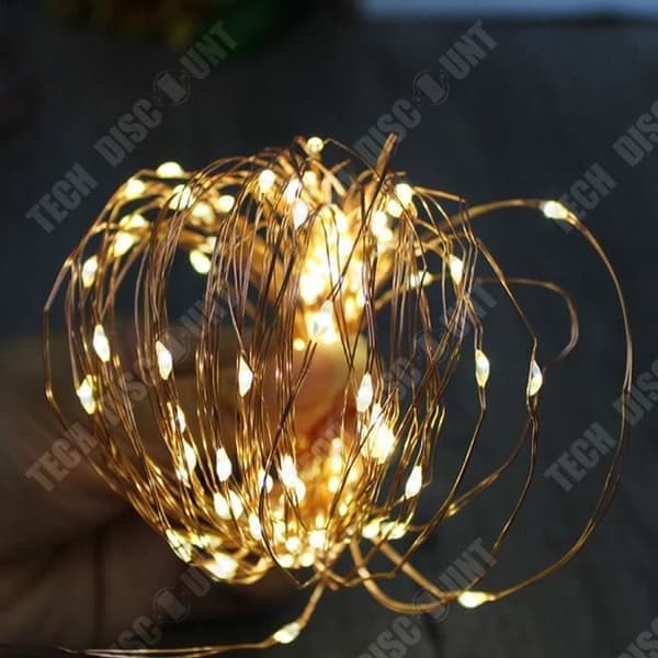 TD® Solcellsbelysning String 100LED 8 blinkande mönster Lämplig för utomhusbruk