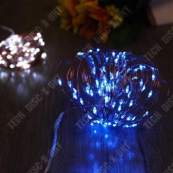TD® Solcellsbelysning String 100LED 8 blinkande mönster Lämplig för utomhusbruk