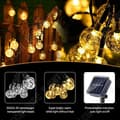Miniatyrbild 4 av 6: Solarljuskedja - Tech Discount® - 30 LED - Bubbelboll - Varmvit - IP68