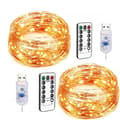 Miniatyrbild 6 av 6: Solarljuskedja - Tech Discount® - 30 LED - Bubbelboll - Varmvit - IP68