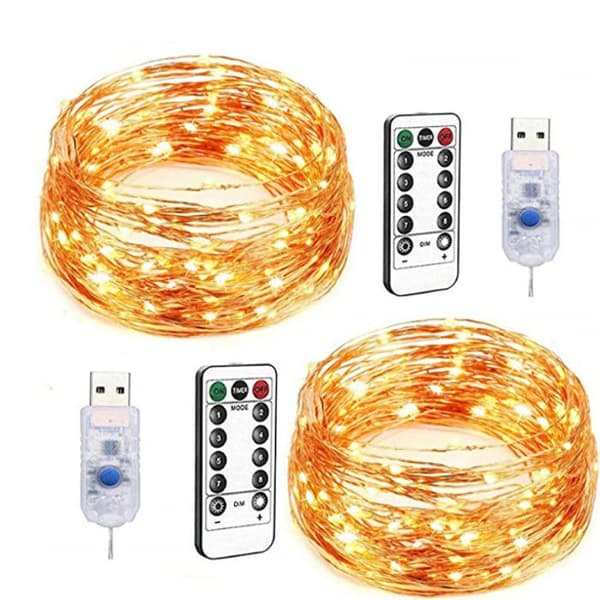 Solarljuskedja - Tech Discount® - 30 LED - Bubbelboll - Varmvit - IP68