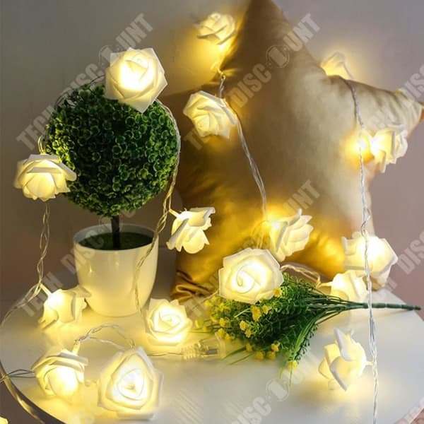 TD® String Lights 5m 50 Ljus Dekorativa Rose Lampor Heminredning Festlig Mood Lights