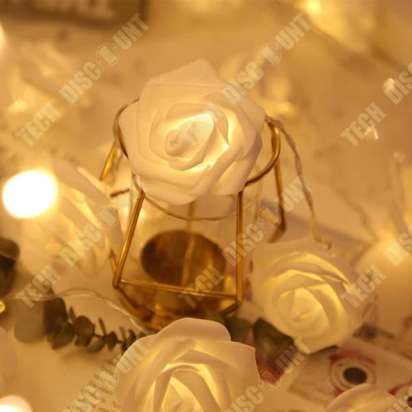 TD® String Lights 5m 50 Ljus Dekorativa Rose Lampor Heminredning Festlig Mood Lights