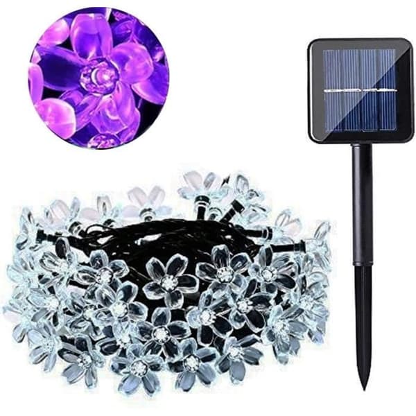 Light Garland - [BRAND] - Blomma - 50 LED - Solar - Vattentät - 8 lägen