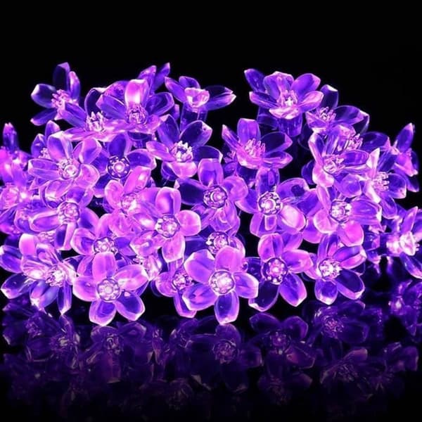 Light Garland - [BRAND] - Blomma - 50 LED - Solar - Vattentät - 8 lägen