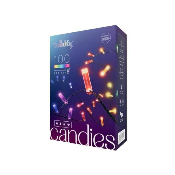 Ljus girland 100 LED-ljus - Twinkly 6 Multicolor