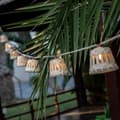Miniatyrbild 3 av 3: Dekorativ jutegirland i guinguette-stil MOOVERE ambient light med kabelvarmt inomhusljus