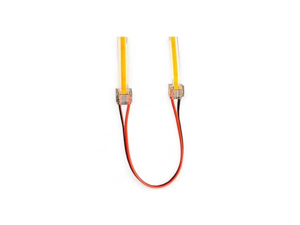 Light Solutions Double SmartClip for 10mm COB LED Ribbon with 15cm cord - 5-pack