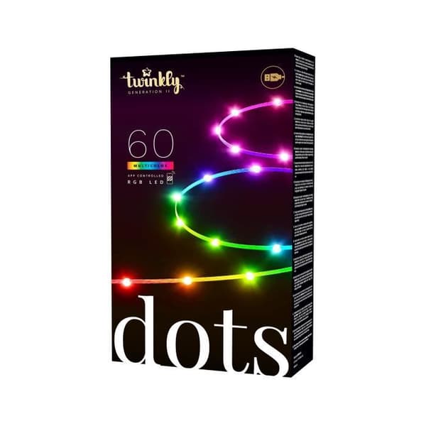 Twinkly Dots Flexible Garland 60 RGB lysdioder 3 meter. Genomskinlig tråd