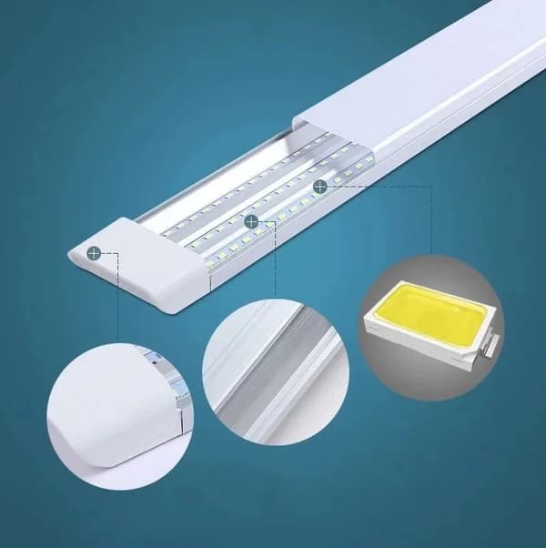 LED-LAMPA LYSRESTANDE TAKARMATUR FÖR YTMONTERING 60W 120CM