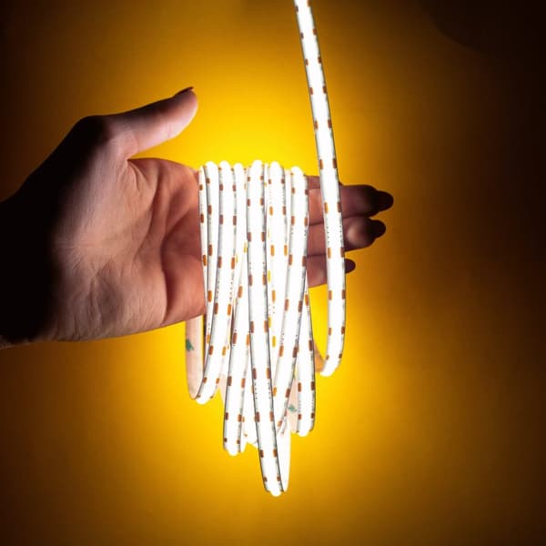LED-remsa COB 12V 5M rulle NEON-remsa neutral linje 800lm/m 8W/m stark
