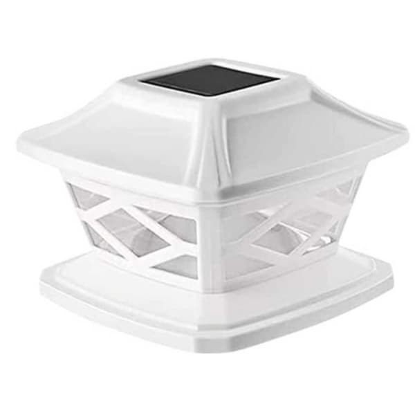 2-Pack Solcellslampa för Stolpar och Pelare – LED Trädgårdslampa Svart