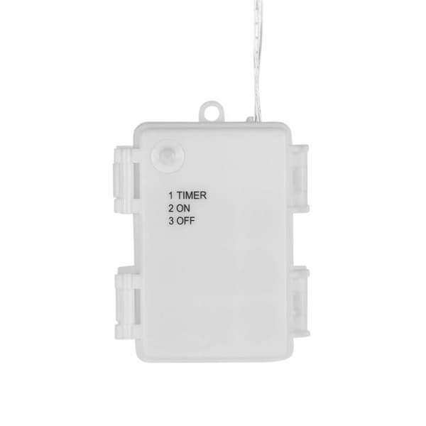 Lights4fun inomhus ljus girland - C20-ROSE-M - 20 flerfärgade rosor ljus girland med varmvit mikro-LED