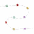 Miniatyrbild 2 av 4: Lights4fun inomhus ljus girland - C20-ROSE-M - 20 flerfärgade rosor ljus girland med varmvit mikro-LED