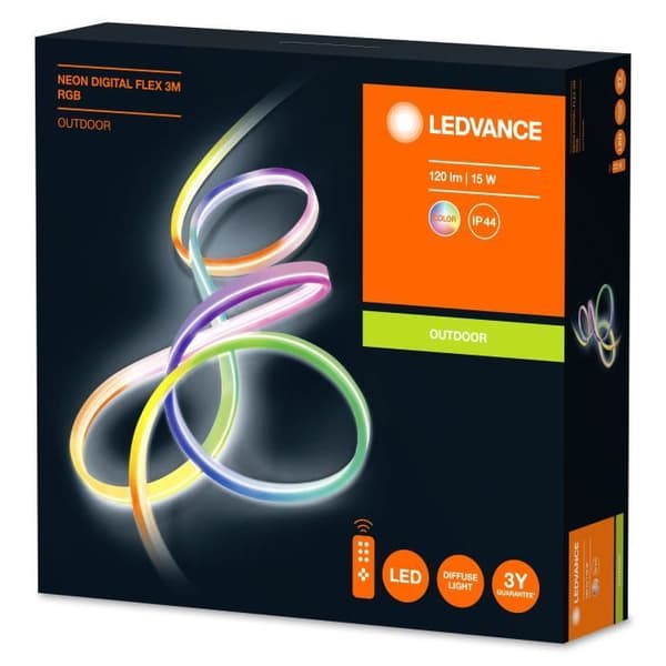 Dekorativa LED-remsor - LEDVANCE - NEON DIGITAL FLEX - RGB - 5 m - IP44