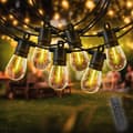 Miniatyrbild 4 av 5: OBOSOE 15M IP65 Vattentät Ljusslinga utomhus 15 S14 LED-Lampor – Dimmbar, med fjärrstyrning. Utebelysning för Terrass och Fest