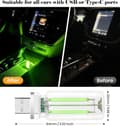 Pikkukuva 2 / 7: OBOSOE Retro USB Car City Light Touch LED yövalo makuuhuoneeseen Camping joulu (vihreä)