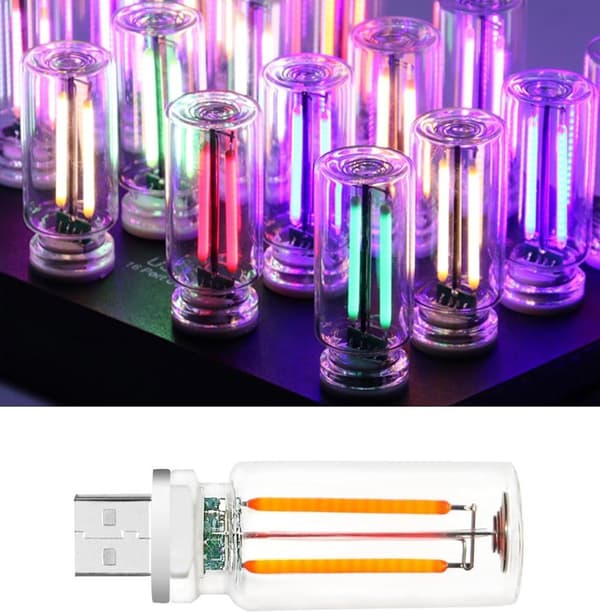 OBOSOE Retro USB Car City Light Touch LED yövalo makuuhuoneeseen Camping joulu (vihreä)