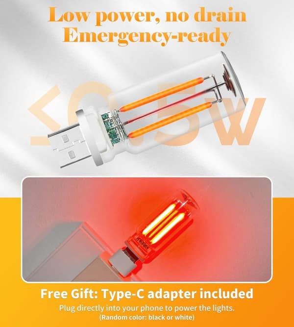 OBOSOE Retro USB Car City Light Touch LED yövalo makuuhuoneeseen Camping Joulu (violetti)