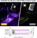 Pikkukuva 2 / 7: OBOSOE Retro USB Car City Light Touch LED yövalo makuuhuoneeseen Camping Joulu (violetti)