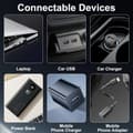 Miniatyrbild 6 av 8: OBOSOE 2 st USB Bilbelysning Retro Touch Inredningslampor Mini Belysning (Grönt)