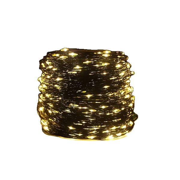 LED-ljusslingor, 100 meter lång, grön tråd, Varmvit, 120M 1200LED-lampor