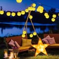 Pikkukuva 5 / 10: OBOSOE 6,5 m lyhty, aurinkoenergialla toimivat ulkovalonauhat, 30 LED-lyhty, IP65 vedenpitävä terassille ja juhliin, himmennettävä