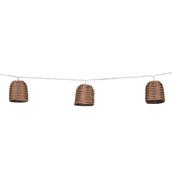 Solarljusslinga FORMENTERA Beige Rattan 3.8M