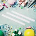 Miniatyrbild 3 av 6: Relaxdays LED-ljuspinnar i 12-pack, blinkande skumstift, 3 lägen, med batterier, fester, festivaler, vit