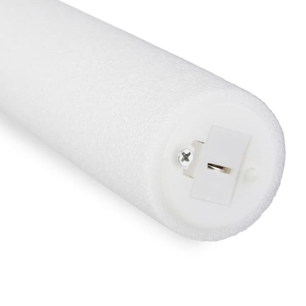 Relaxdays LED-ljuspinnar i 12-pack, blinkande skumstift, 3 lägen, med batterier, fester, festivaler, vit