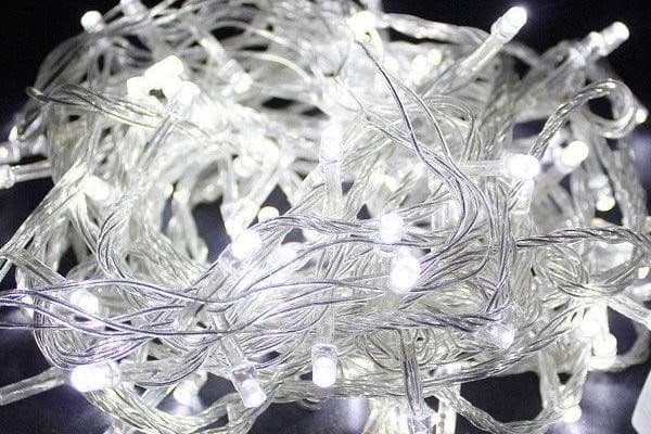 Solcellsdriven LED-ljuskedja m/100 LED (flera färger) 9 meter