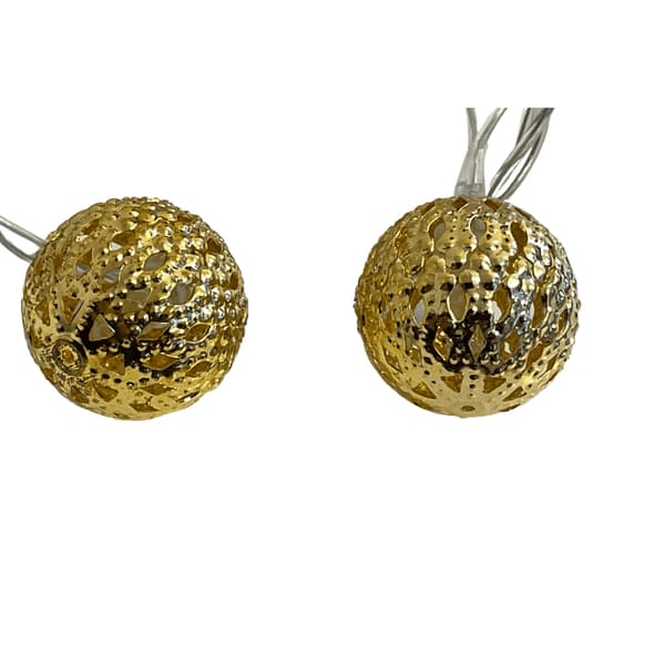 LED-ljuskedja med 20 kulor - guld (3 meter)