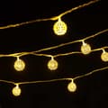 Miniatyrbild 1 av 4: LED-ljuskedja med 20 kulor - guld (3 meter)