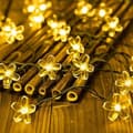 Miniatyrbild 2 av 3: LED-ljusslinga 2 meter m/30 Blommor - Soldriven -