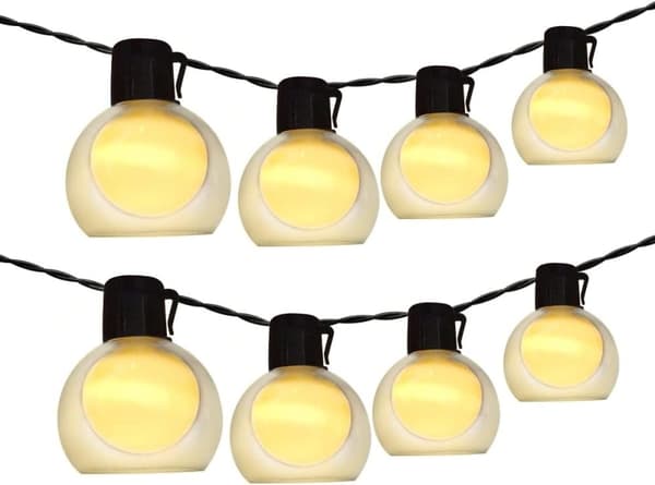 OBOSOE Ljusslinga med 40 LED, 10M Vattentät Dekorationsslinga för Inomhus/Utomhus, Varmvit Lampa