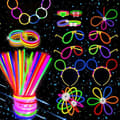 Miniatyrbild 1 av 6: "Fluorescerande Armband - 200 Fluostavar &amp; 230 Kopplingar Gör - Kan användas för att tillverka halsband, hårband, glasögon"