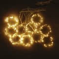 Miniatyrbild 6 av 7: OBOSOE USB-drivna gardinljus LED – 8 lägen, solcellsladdning, vattentäta festljus