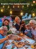 Miniatyrbillede 6 af 7: 30m solcelle streng lys udendørs, 30 + 2 S14 LED lys, IP65 vandtæt med 3 lysstyrketilstande til have og fest