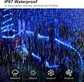 Pikkukuva 4 / 5: Lollanda Outdoor String Light 50 LED, paristokäyttöinen valonauha 5 m, IP67 vedenpitävä, kaukosäädin, 8 tilaa, terassille ja juhliin