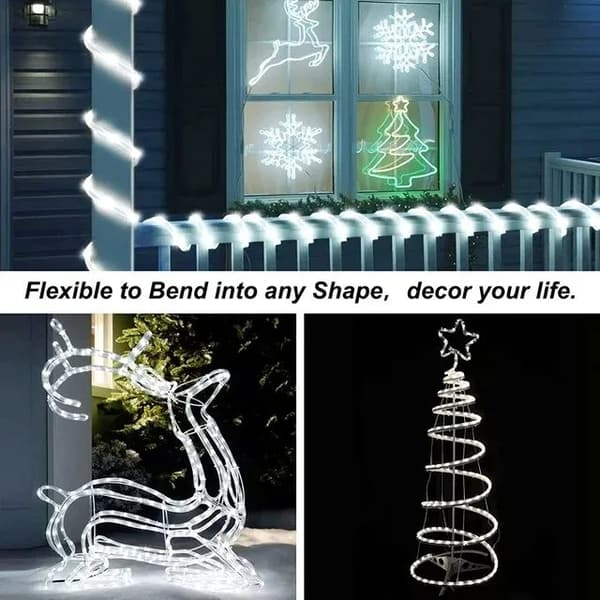 Lollanda Outdoor String Light 50 LED, paristokäyttöinen valonauha 5 m, IP67 vedenpitävä, kaukosäädin, 8 tilaa, terassille ja juhliin