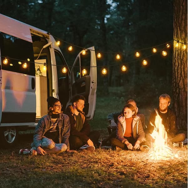 OBOSOE LED String Light Udendørs 30m – Vandtæt String Light med 104 G40 pærer til have og terrasse